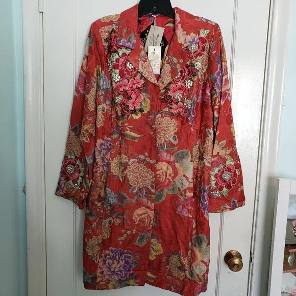 NWT JOHNNY WAS LA VIE FLEUR COAT. - Picture 3 of 17